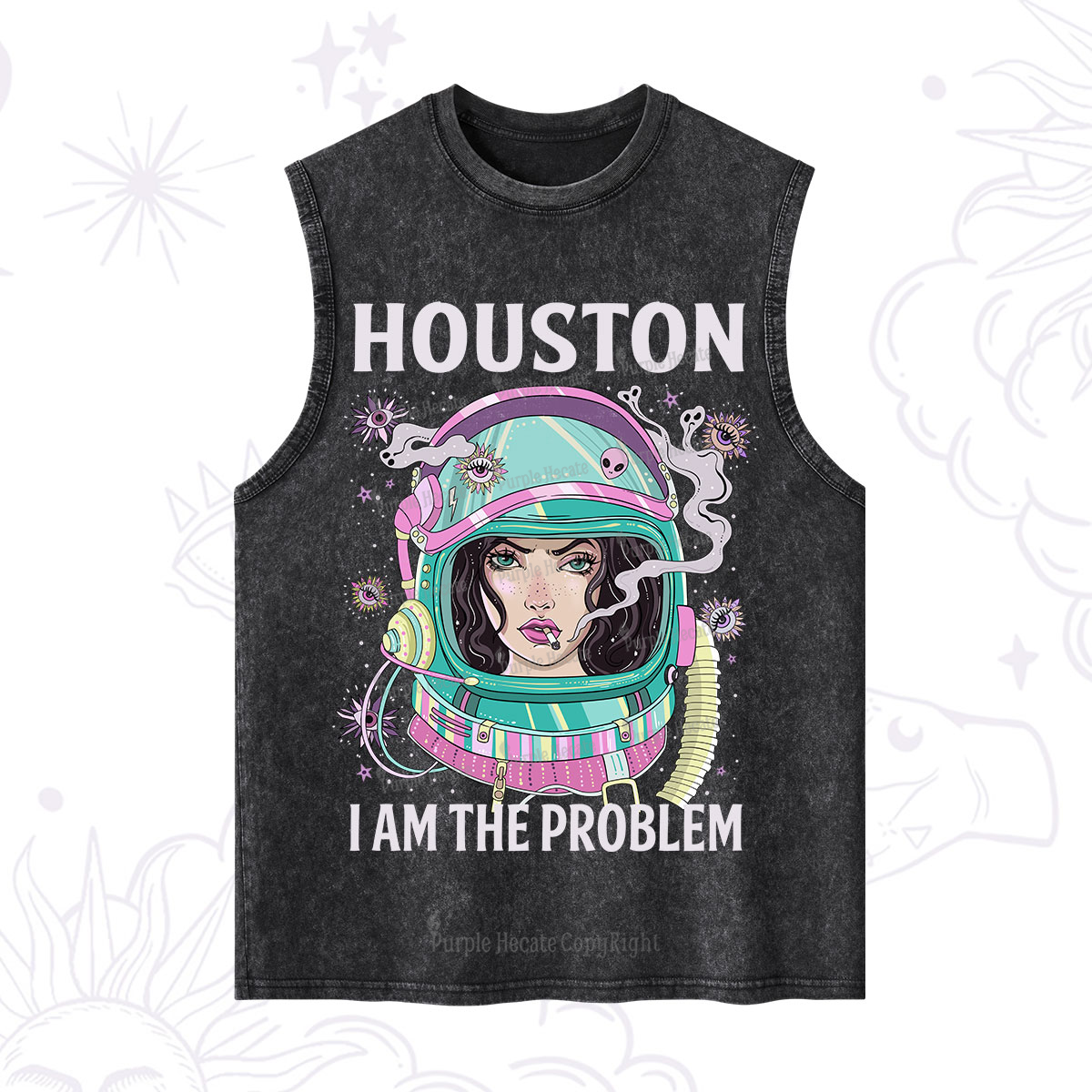 Purplehecate Houston I am the problem Washed Tank