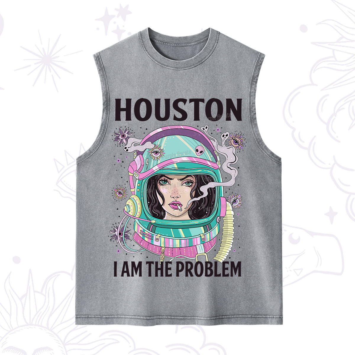 Purplehecate Houston I am the problem Washed Tank