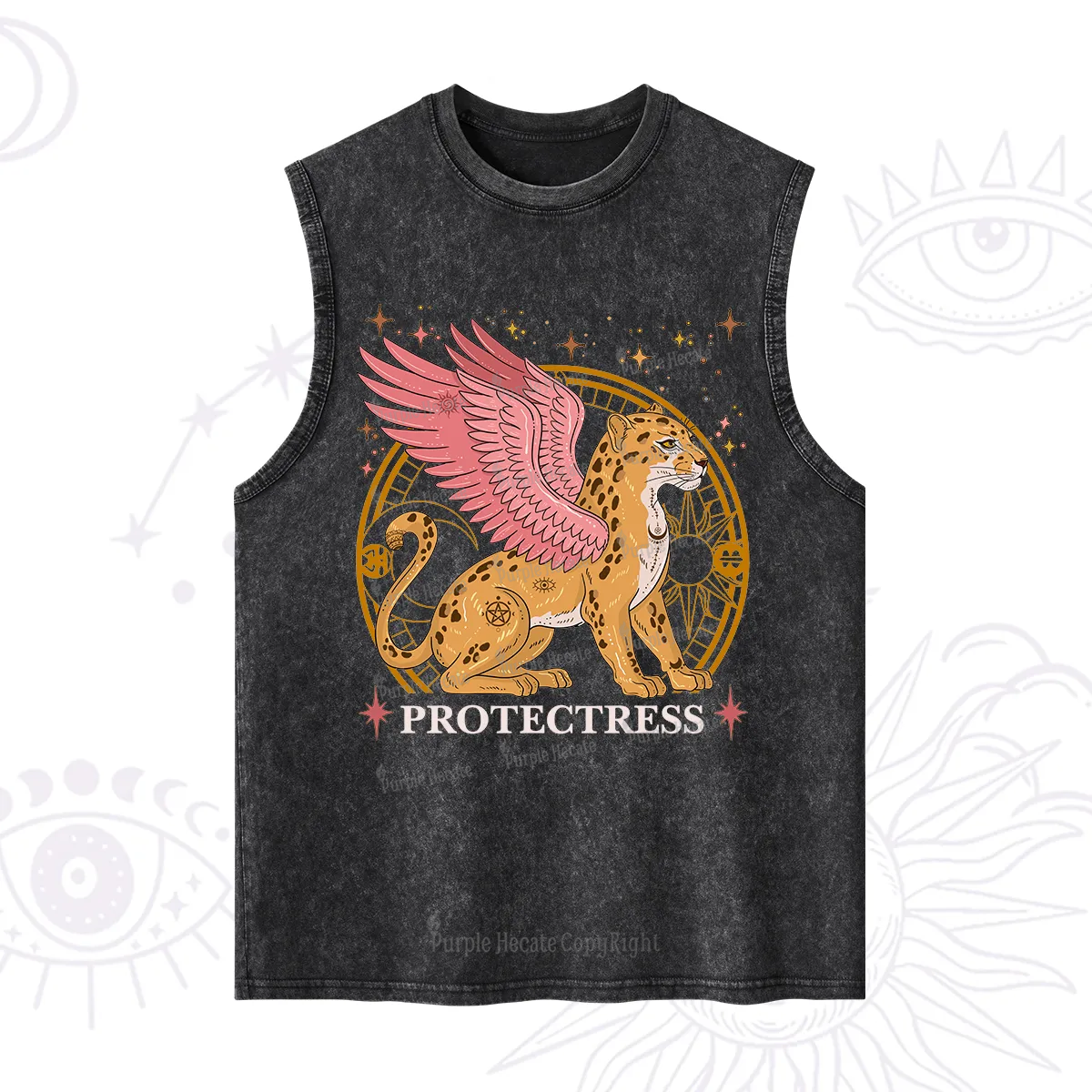 Purplehecate Celestial Protectress Washed Tank