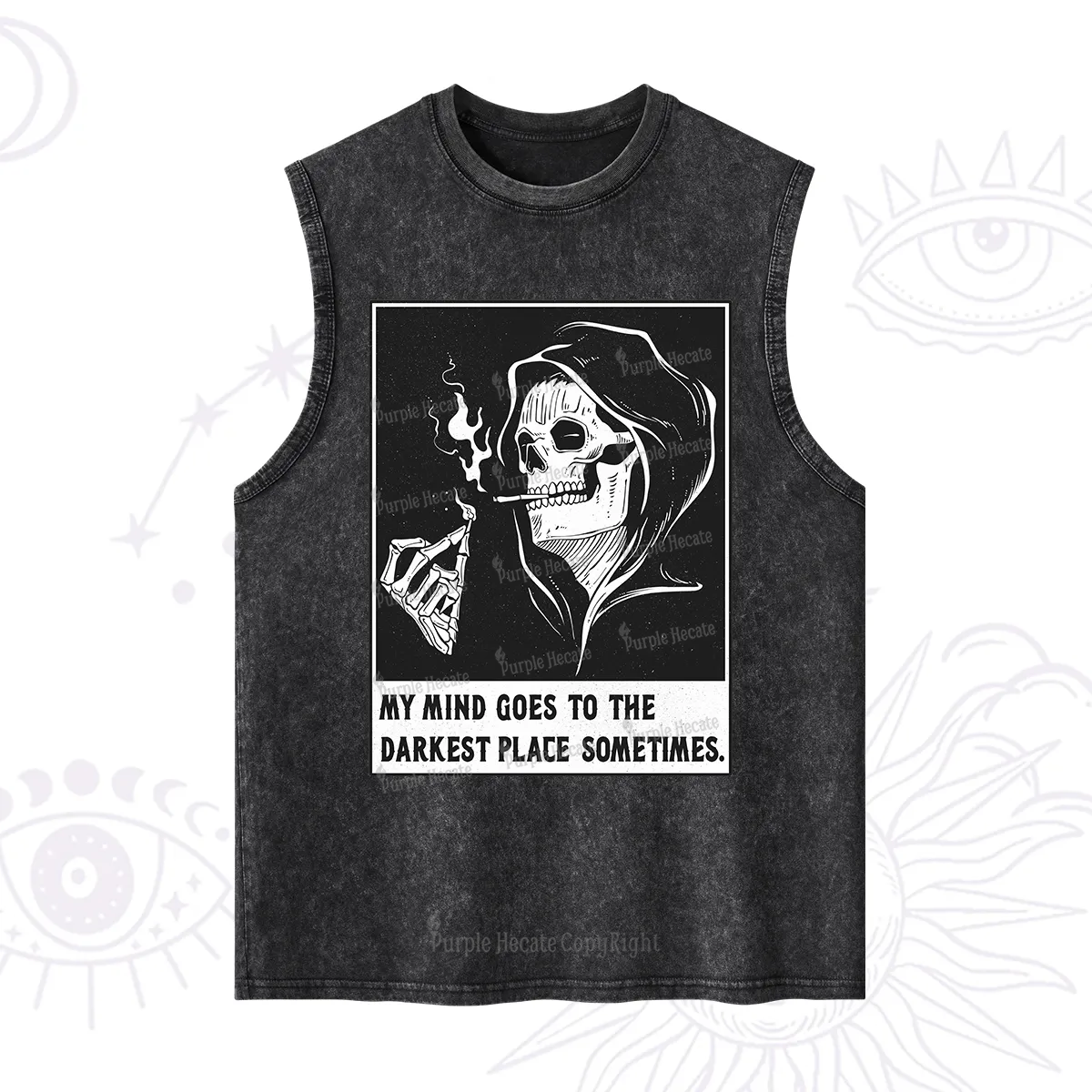 Purplehecate My Mind Goes To The Darkest Place Sometimes Washed Tank