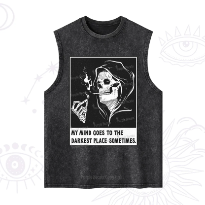 Purplehecate My Mind Goes To The Darkest Place Sometimes Washed Tank