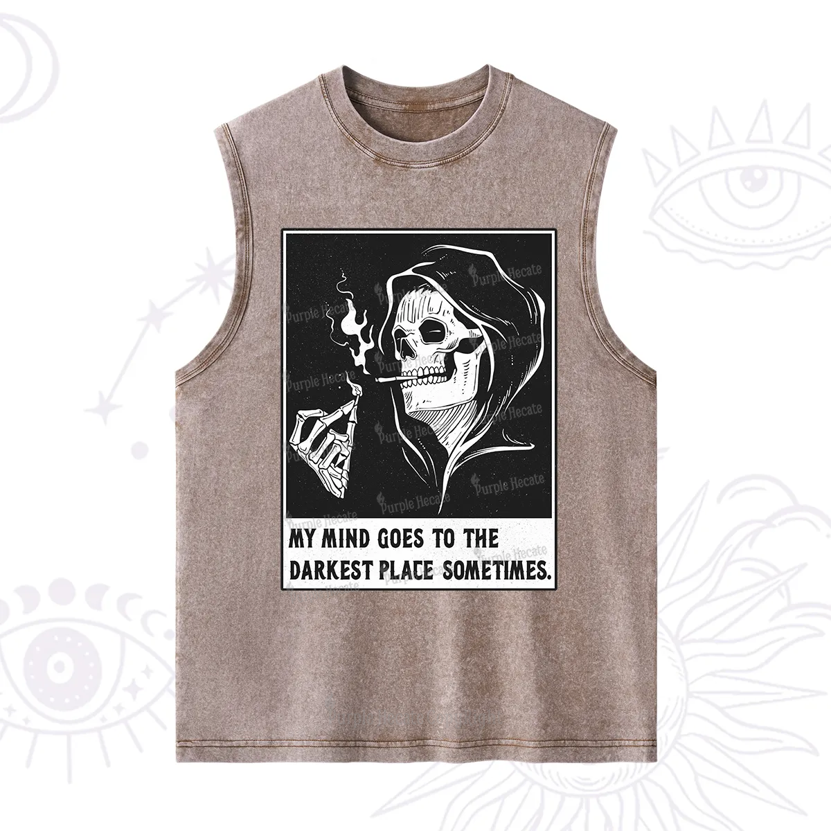 Purplehecate My Mind Goes To The Darkest Place Sometimes Washed Tank