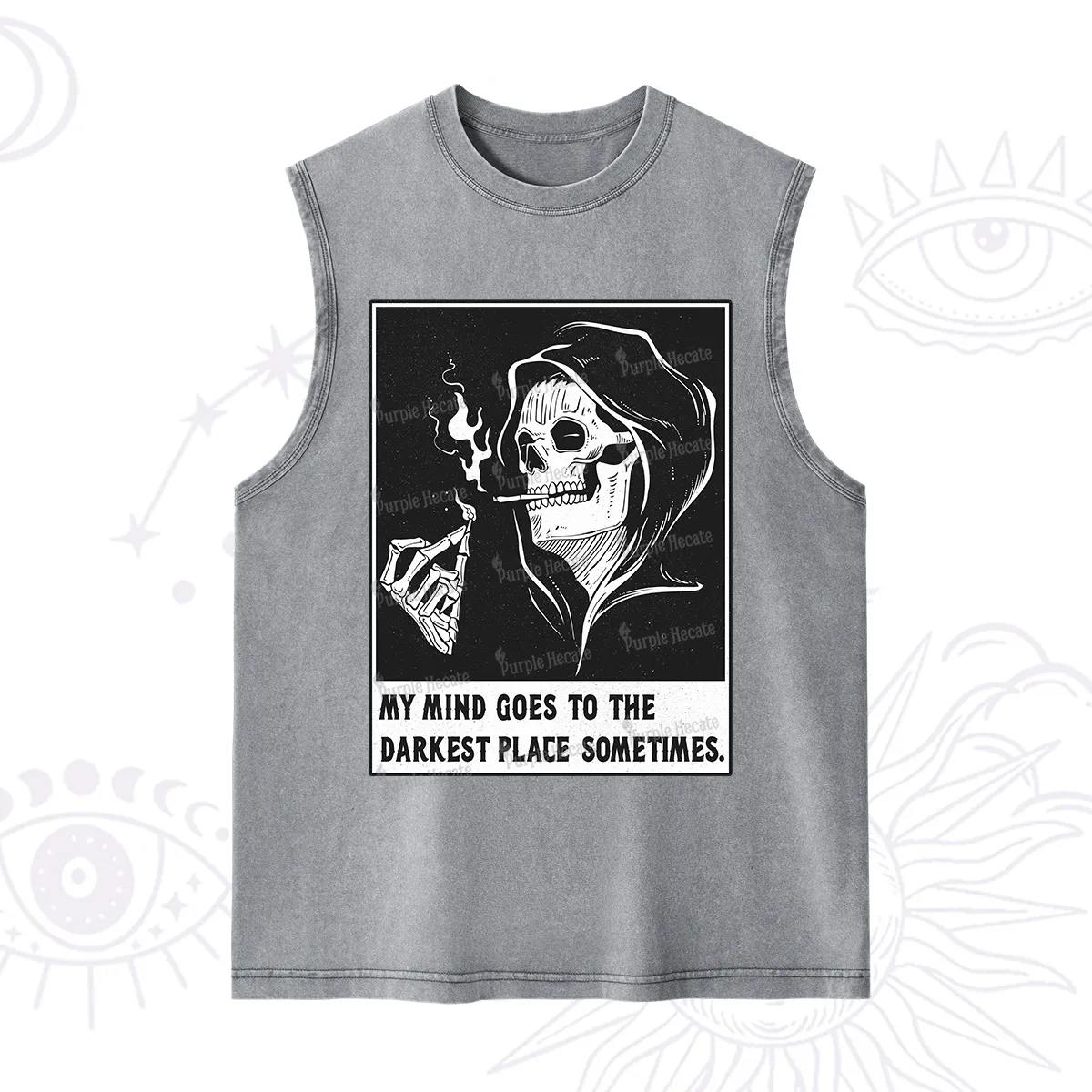 Purplehecate My Mind Goes To The Darkest Place Sometimes Washed Tank