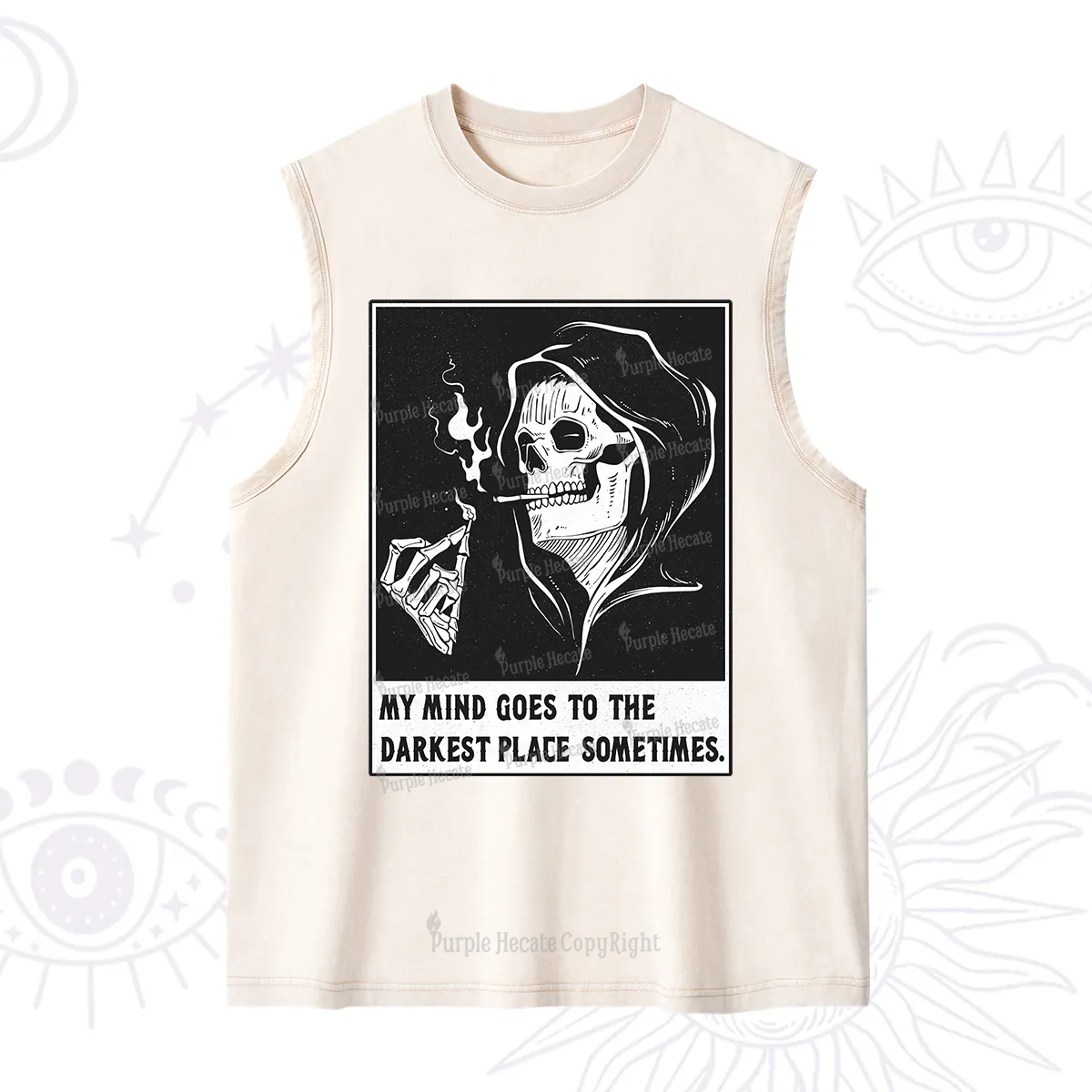 Purplehecate My Mind Goes To The Darkest Place Sometimes Washed Tank