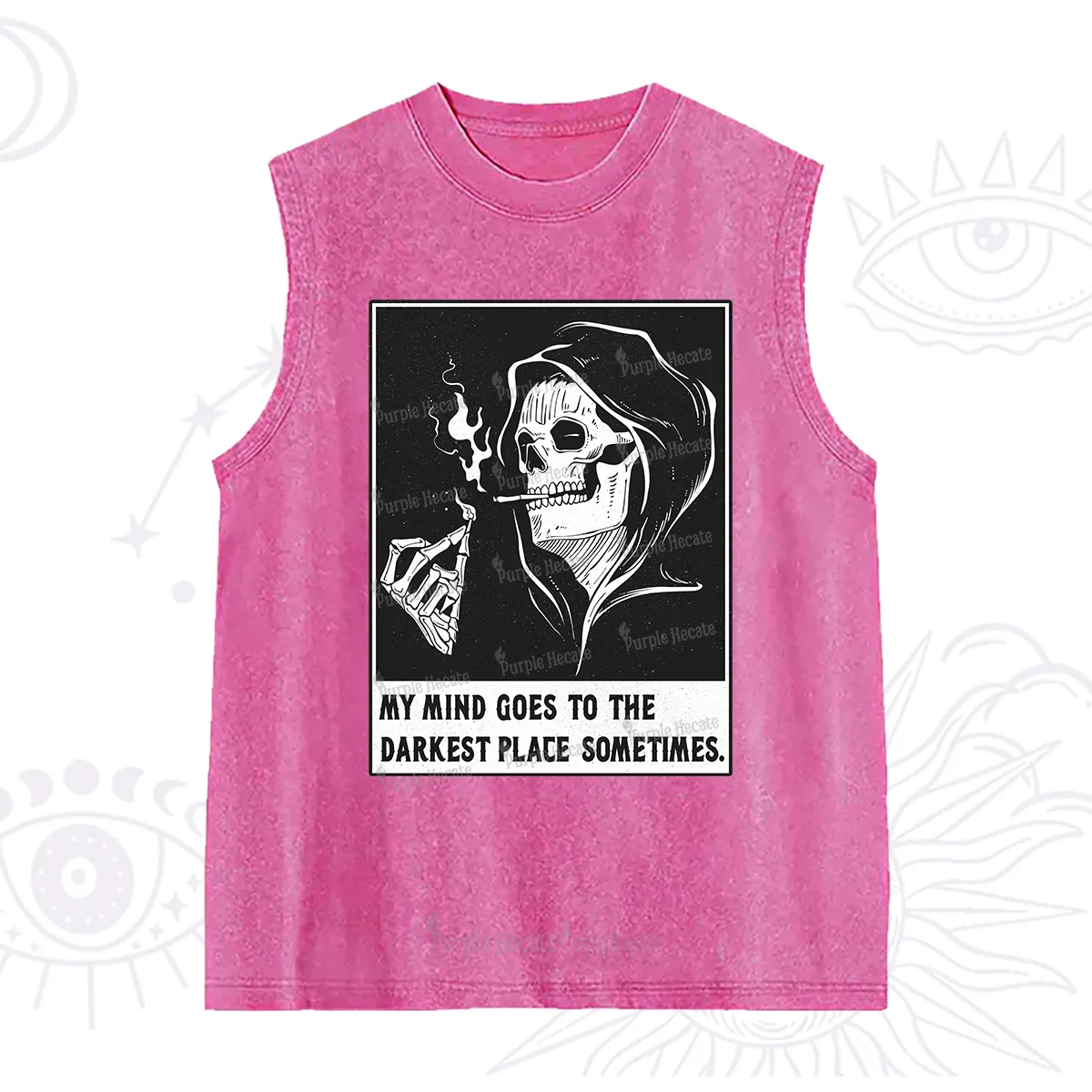 Purplehecate My Mind Goes To The Darkest Place Sometimes Washed Tank