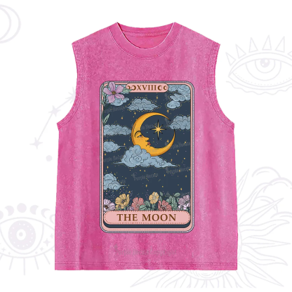Purplehecate The Moon Tarot Card Washed Tank