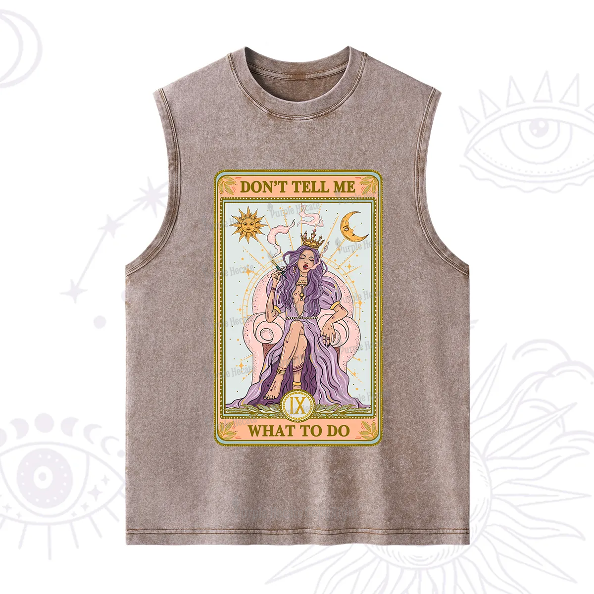 Purplehecate The Don't Tell Me What To Do Oracle Card Washed Tank