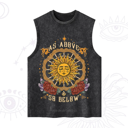Purplehecate As Above So Below Washed Tank