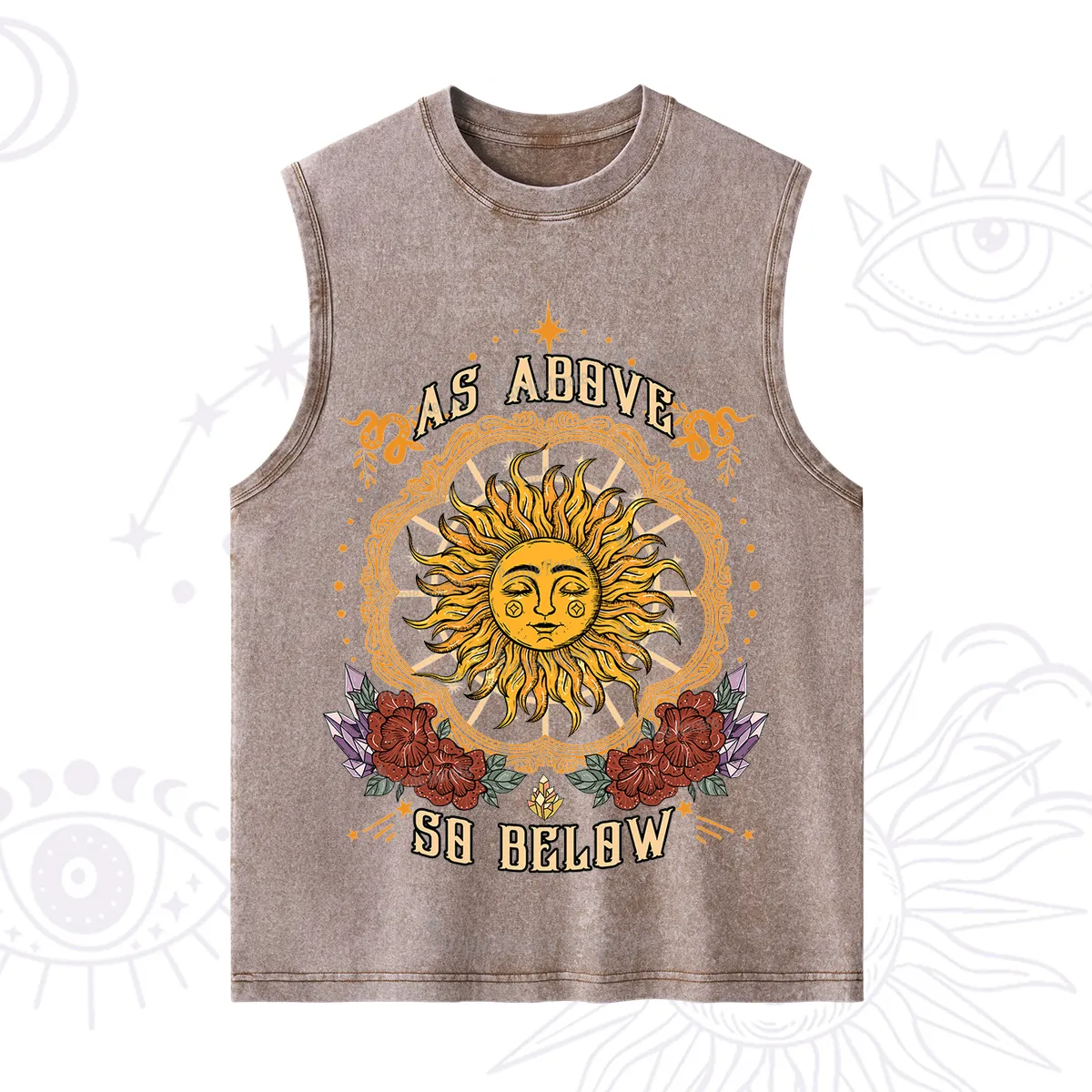 Purplehecate As Above So Below Washed Tank