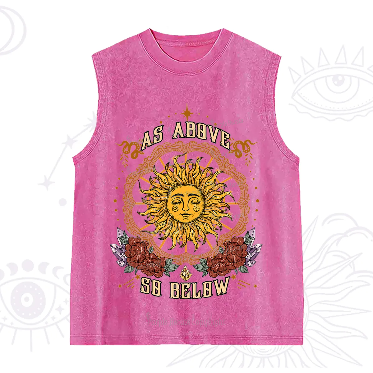 Purplehecate As Above So Below Washed Tank