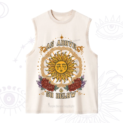 Purplehecate As Above So Below Washed Tank