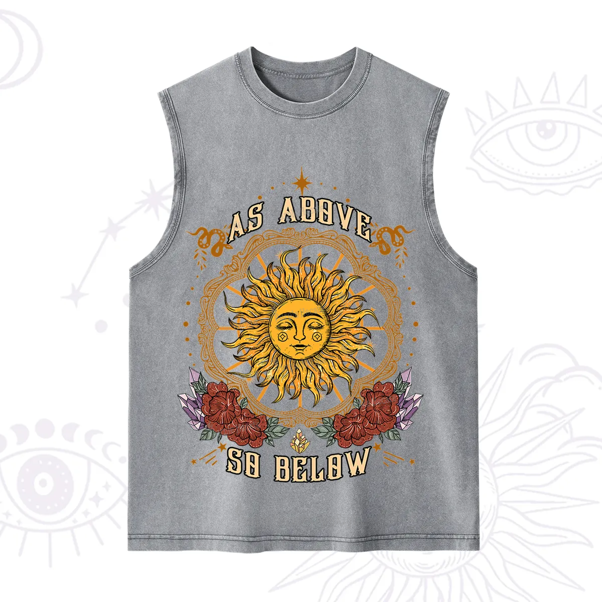 Purplehecate As Above So Below Washed Tank