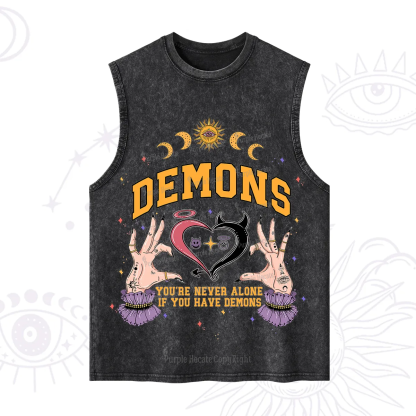 Purplehecate You're Never Alone If You Have Demons Washed Tank