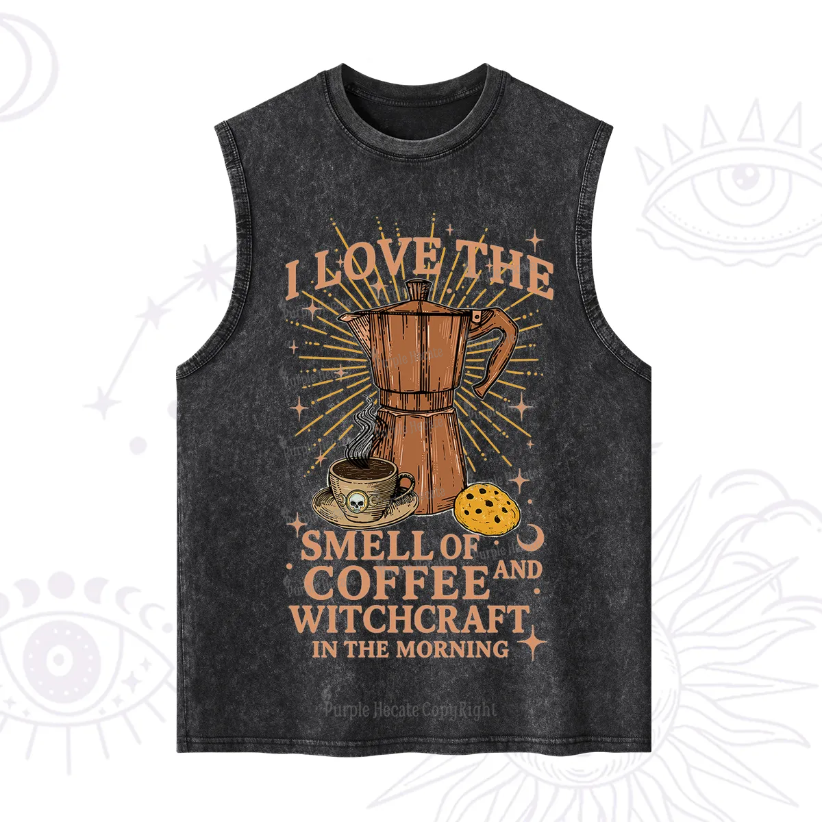 Purplehecate I Love The Smell Of Coffee And Witchcraft In The Morning Washed Tank
