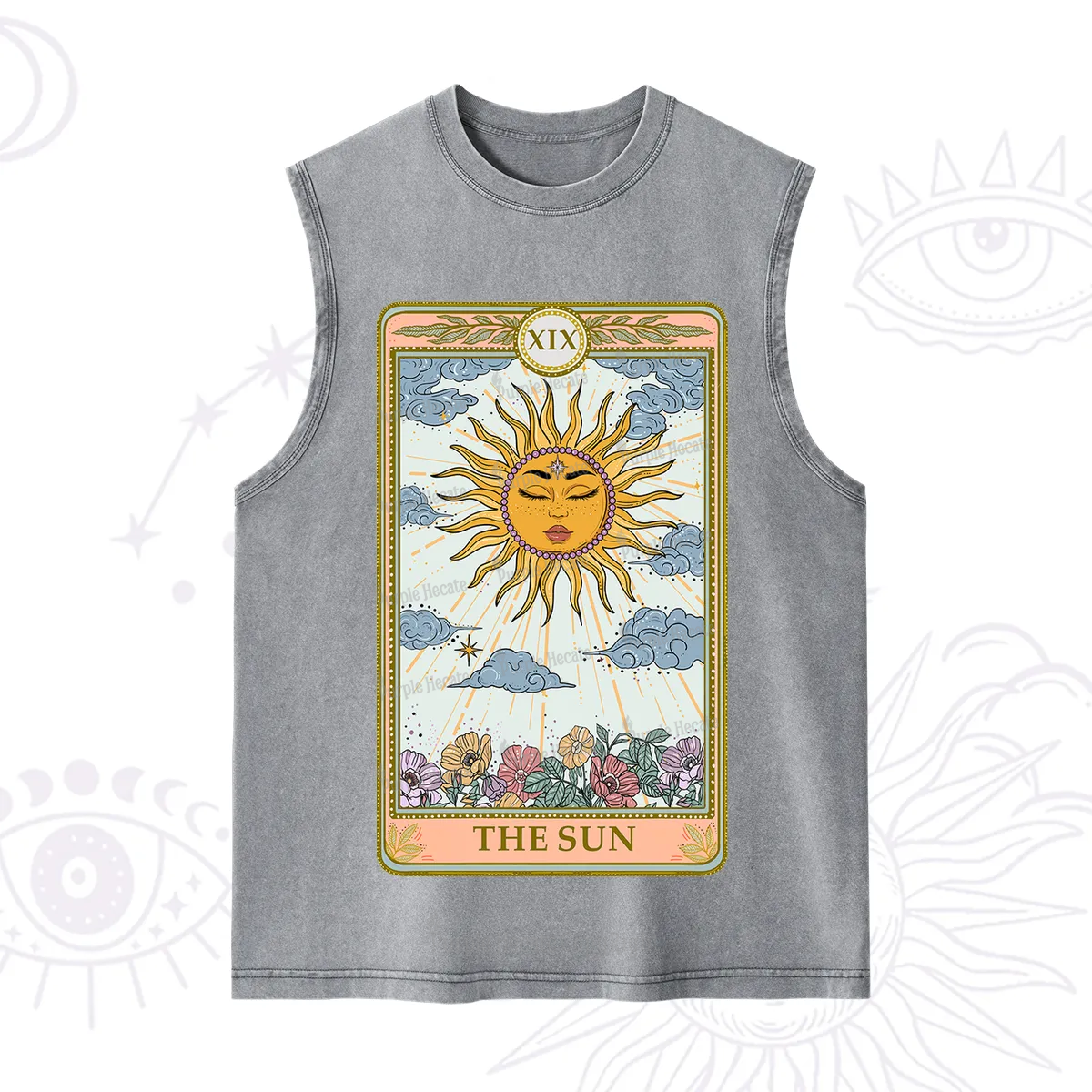 Purplehecate The Sun Tarot Washed Tank