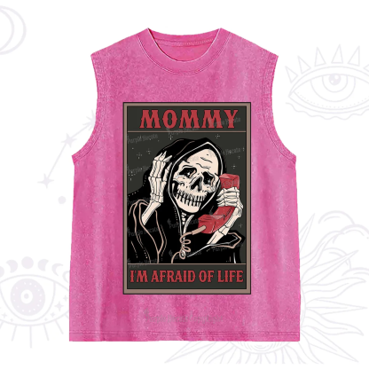 Purplehecate The Mommy I'm Afraid Of Life Oracle Card Washed Tank