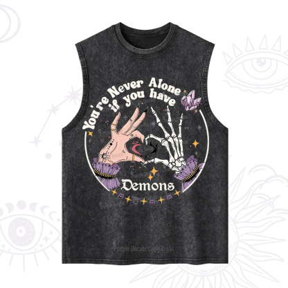 Purplehecate You're Never Alone If You Have Demons Washed Tank