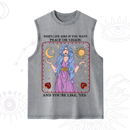 Purplehecate Peace Or Chaos Washed Tank