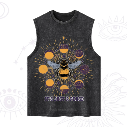 Purplehecate It's Just a Moon Bee Phase Washed Tank