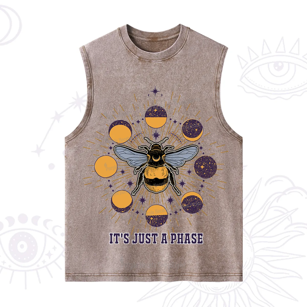 Purplehecate It's Just a Moon Bee Phase Washed Tank