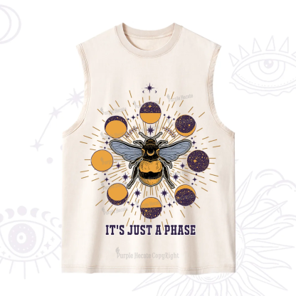 Purplehecate It's Just a Moon Bee Phase Washed Tank