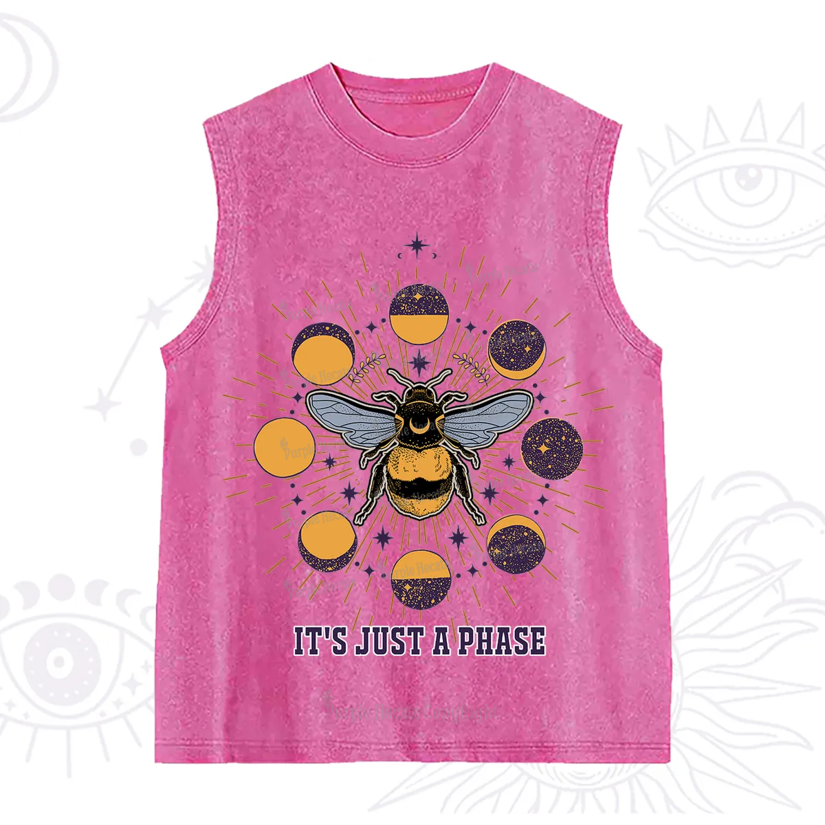 Purplehecate It's Just a Moon Bee Phase Washed Tank