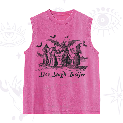 Purplehecate Live Laugh Lucifer Occult Washed Tank