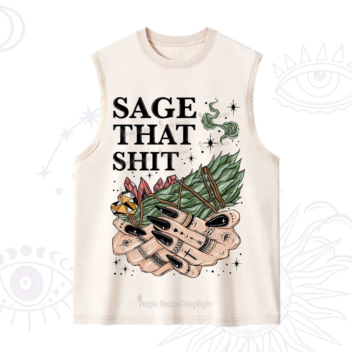 Purplehecate Smudge That Shit Washed Tank