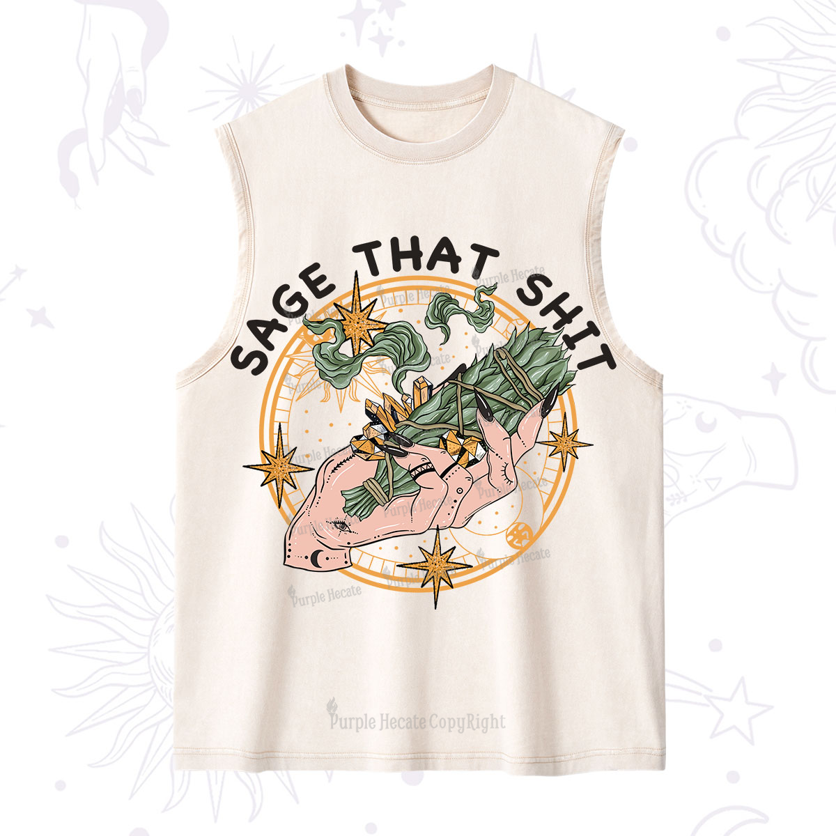 Purplehecate Smudge That Shit Washed Tank