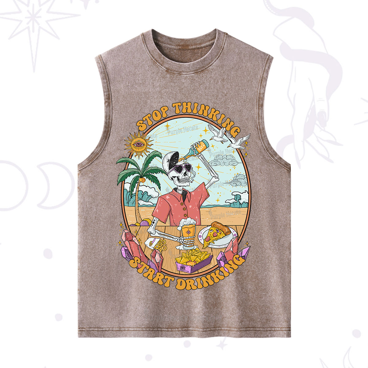 Purplehecate Stop Thinking Start Drinking One Washed Tank