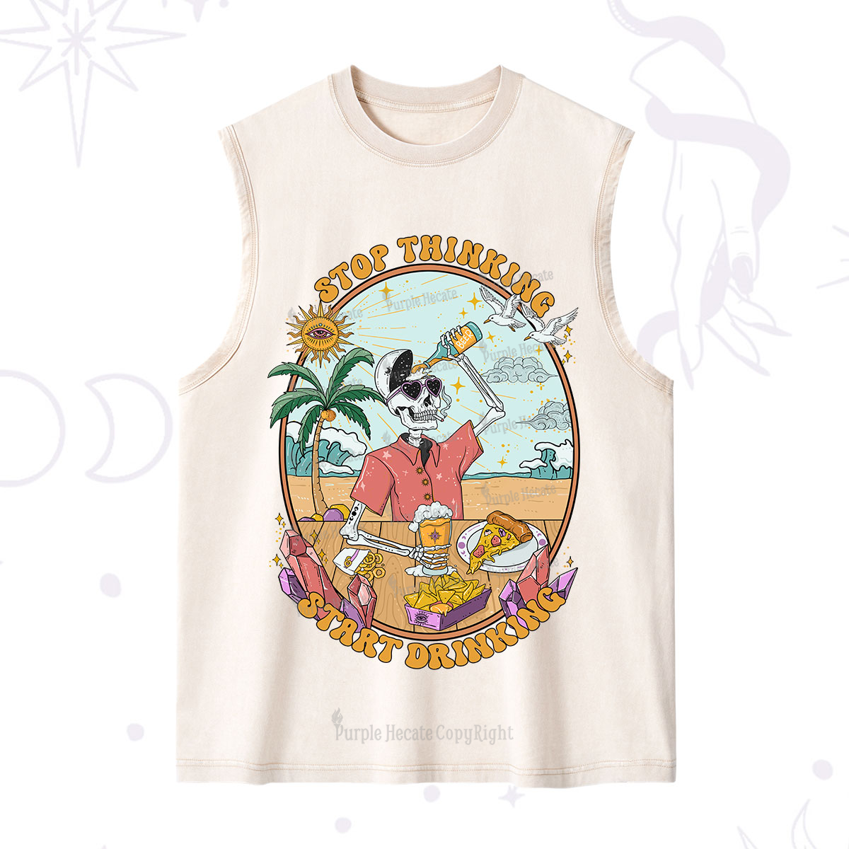 Purplehecate Stop Thinking Start Drinking One Washed Tank