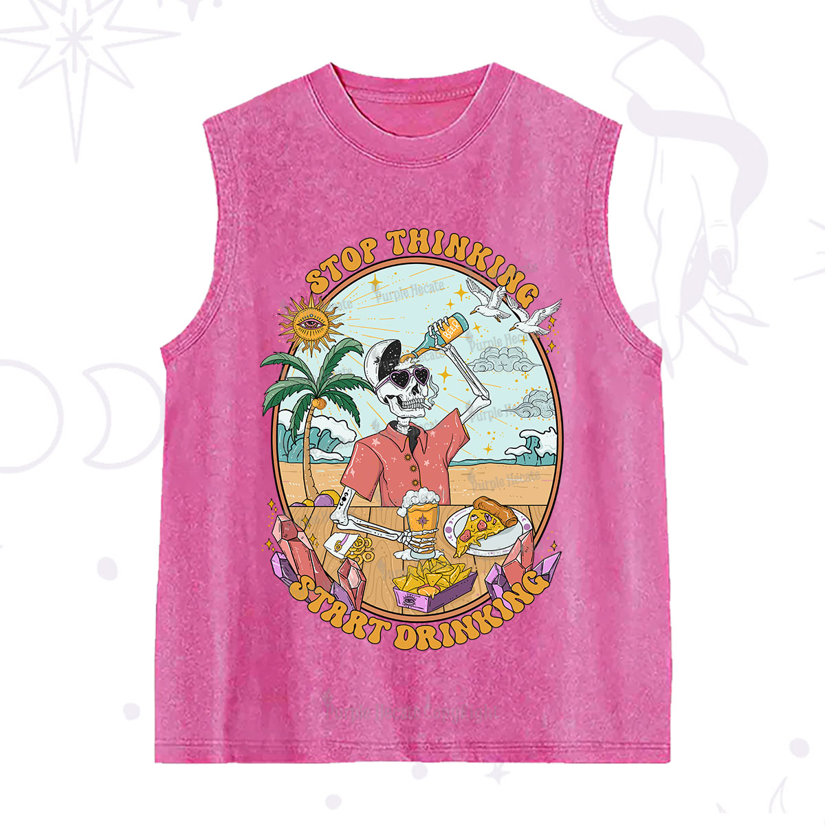 Purplehecate Stop Thinking Start Drinking One Washed Tank