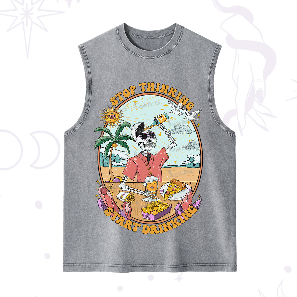 Purplehecate Stop Thinking Start Drinking One Washed Tank