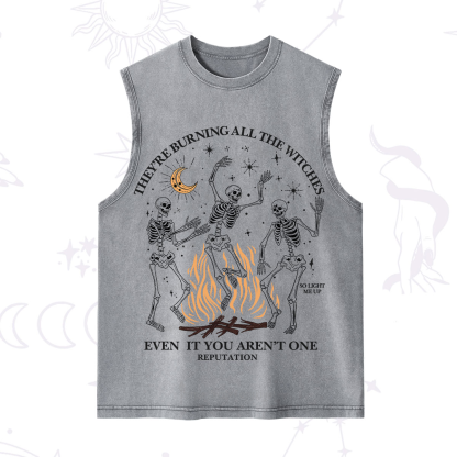 Purplehecate They're Burning All The Witches Even If You Aren't One Washed Tank