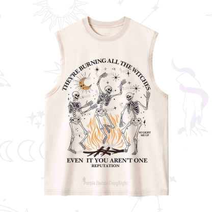 Purplehecate They're Burning All The Witches Even If You Aren't One Washed Tank