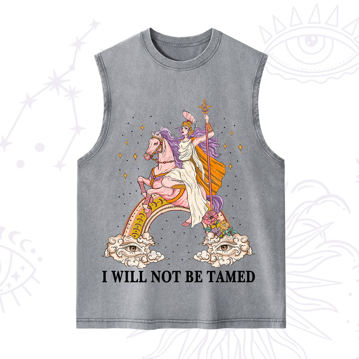 Purplehecate I Will Not Be Tamed Washed Tank