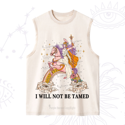 Purplehecate I Will Not Be Tamed Washed Tank