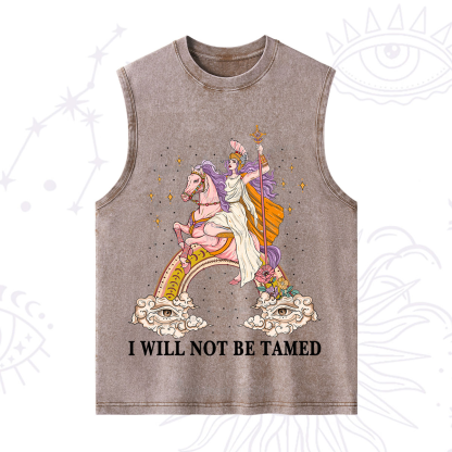 Purplehecate I Will Not Be Tamed Washed Tank