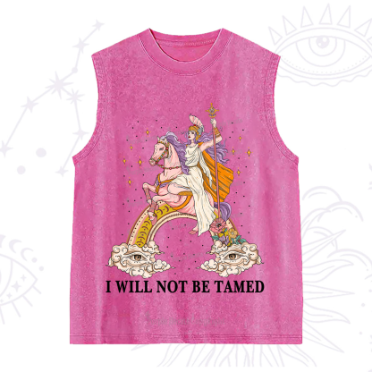 Purplehecate I Will Not Be Tamed Washed Tank