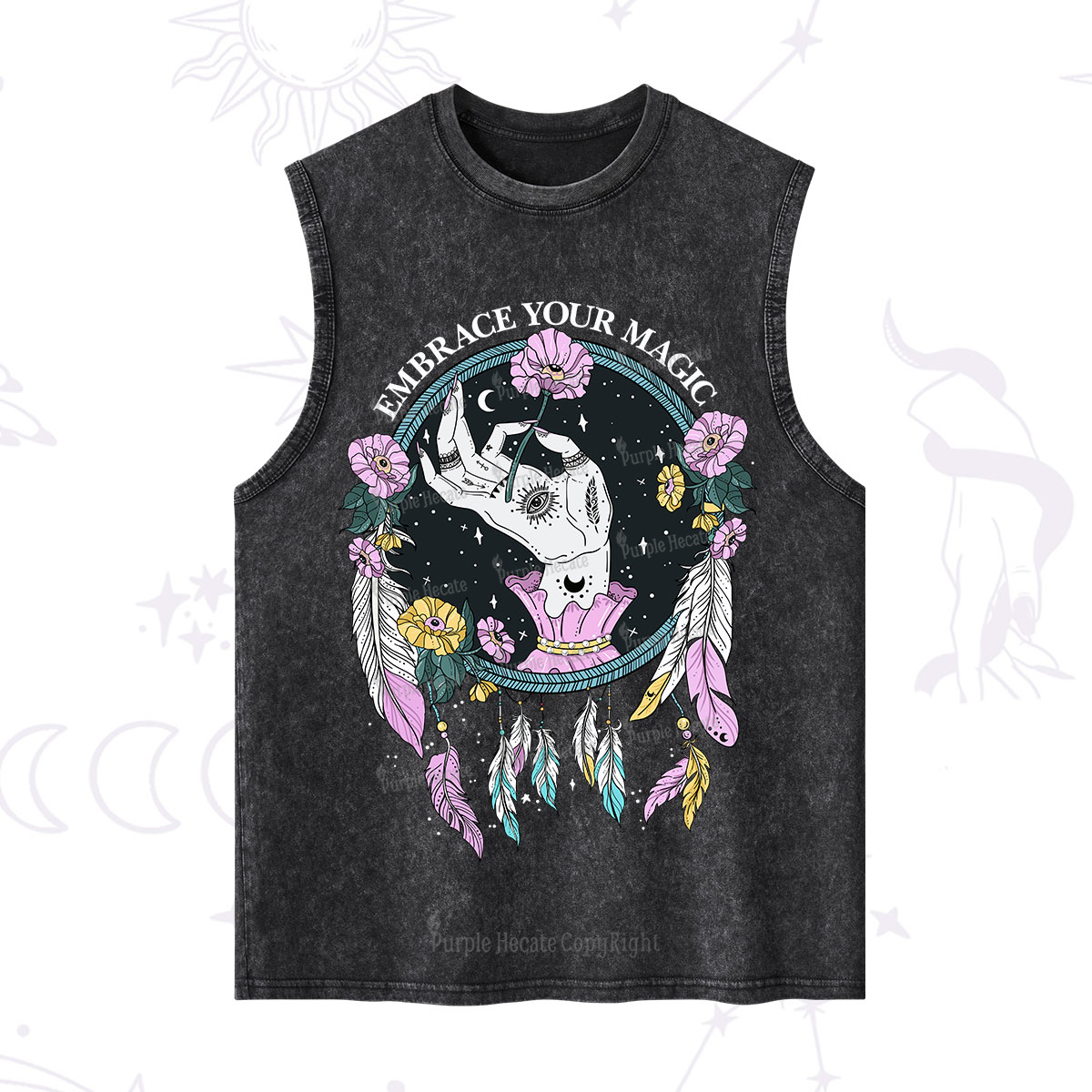 Purplehecate Embrace Your Magic Washed Tank