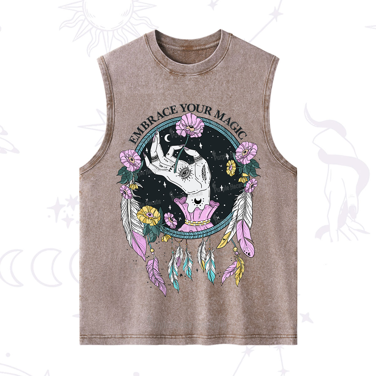 Purplehecate Embrace Your Magic Washed Tank
