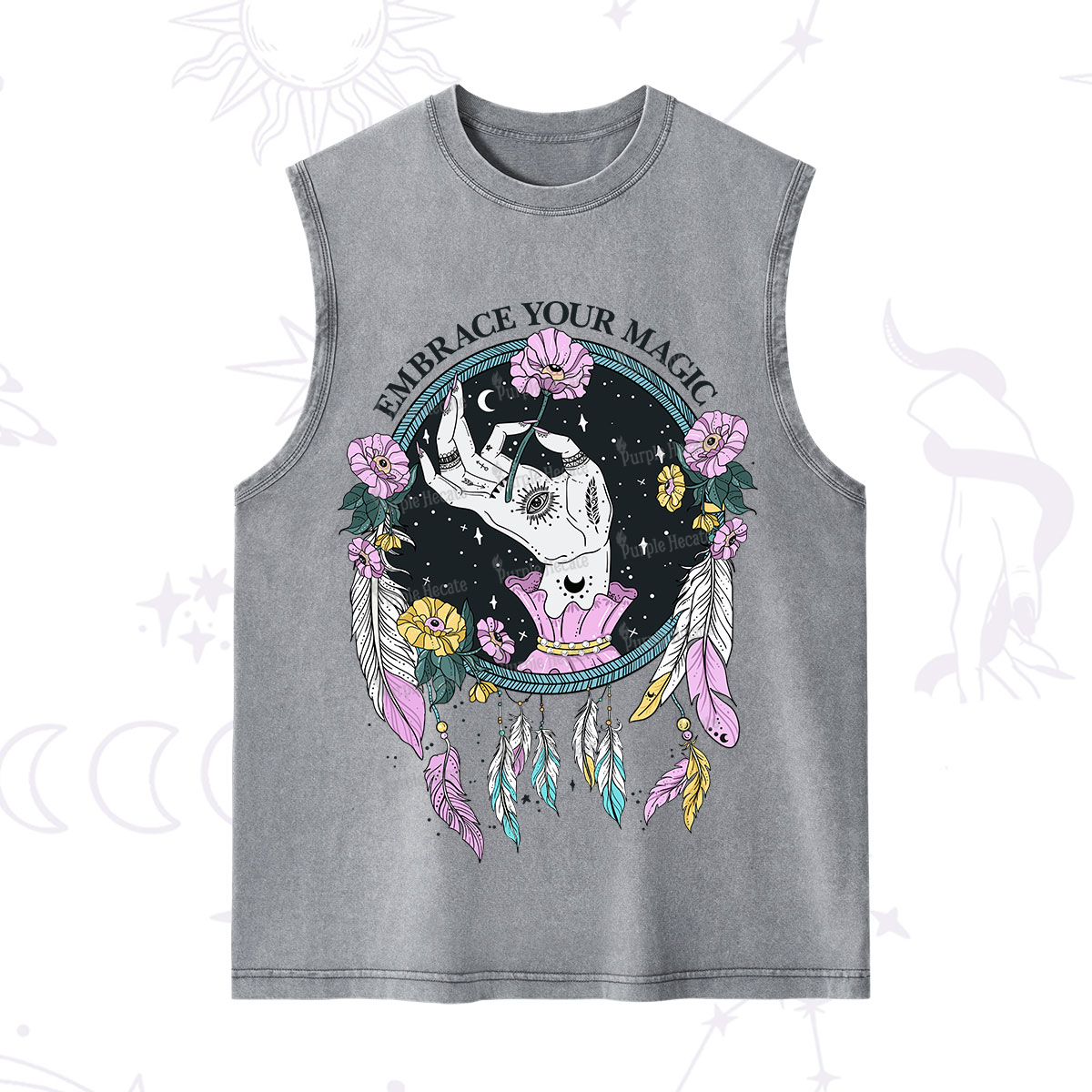 Purplehecate Embrace Your Magic Washed Tank