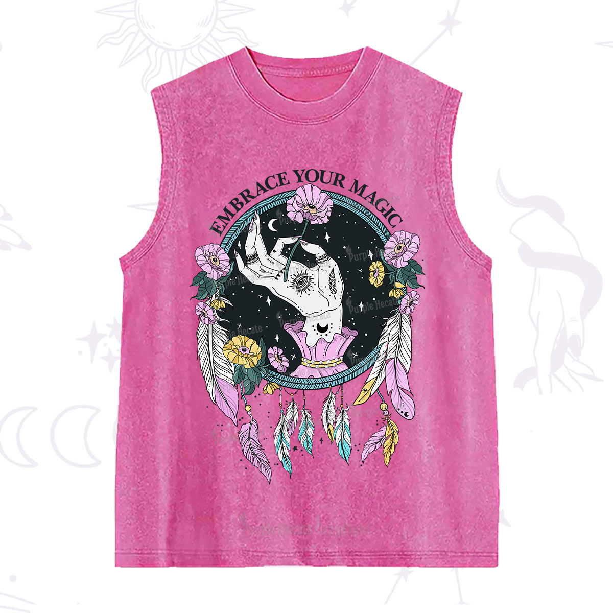 Purplehecate Embrace Your Magic Washed Tank
