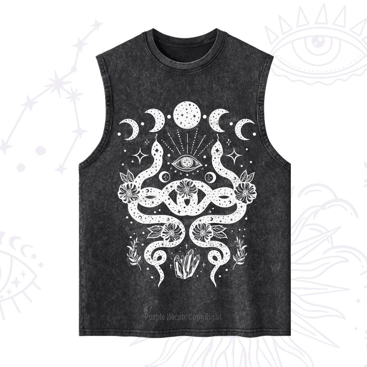 Purplehecate Lunar Serpent Alchemy Washed Tank