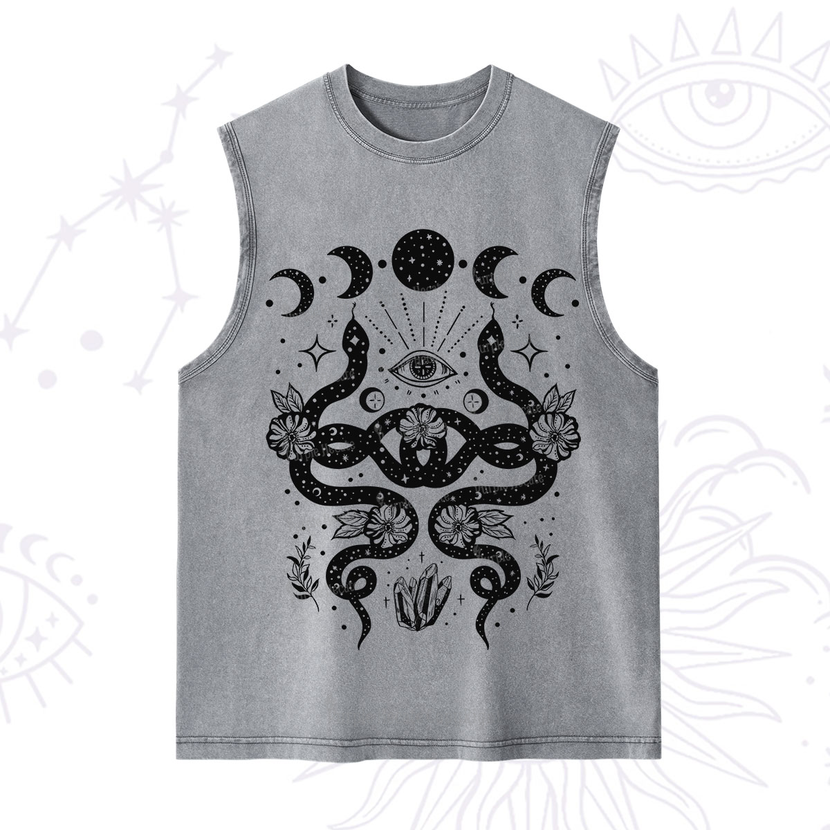 Purplehecate Lunar Serpent Alchemy Washed Tank