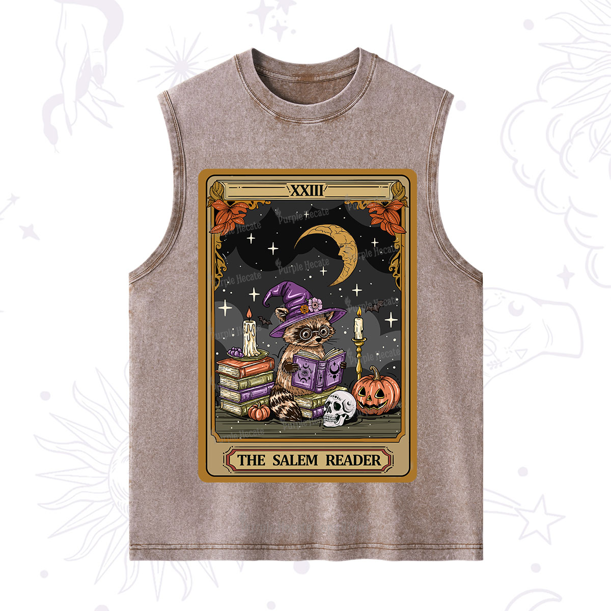 Purplehecate The Salem Reader Tarot Washed Tank