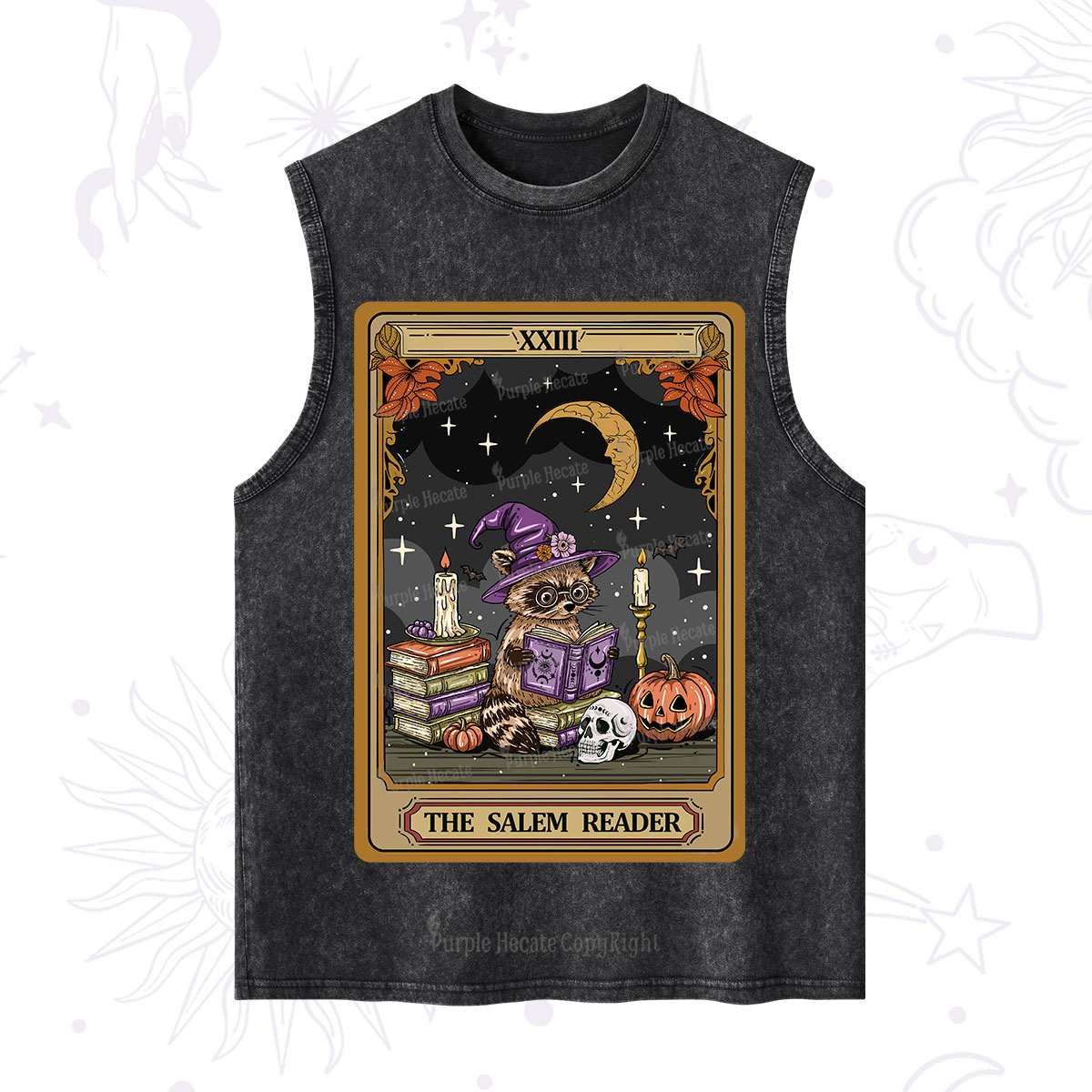 Purplehecate The Salem Reader Tarot Washed Tank