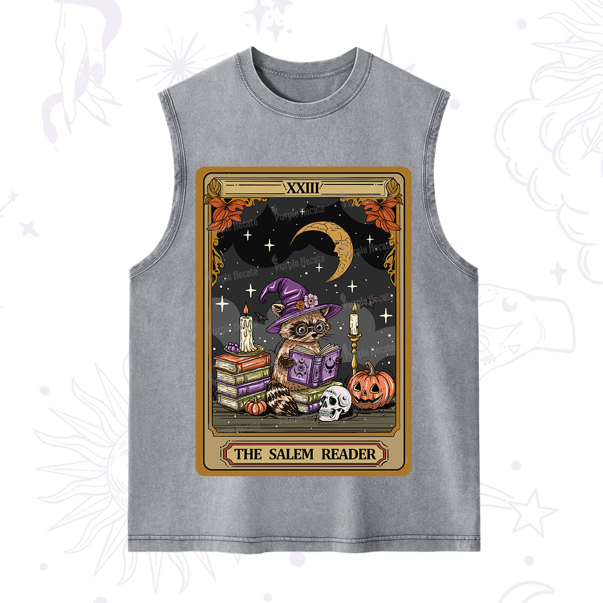 Purplehecate The Salem Reader Tarot Washed Tank