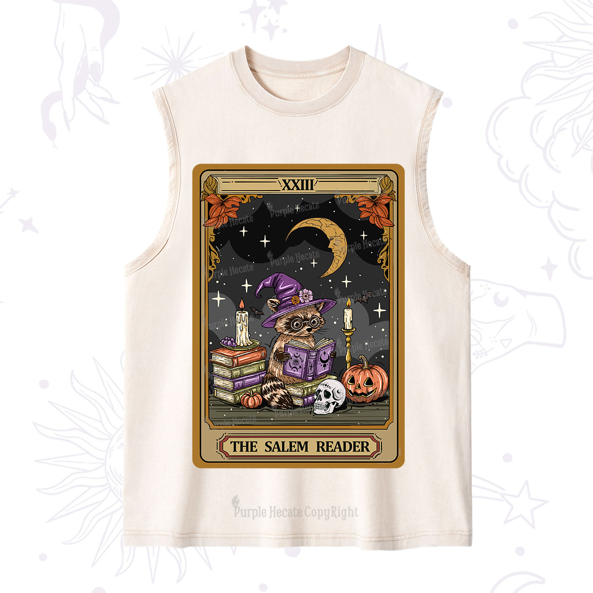 Purplehecate The Salem Reader Tarot Washed Tank