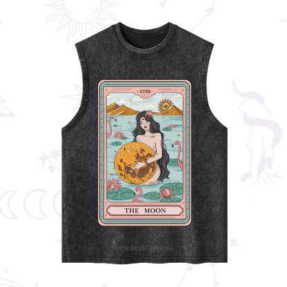 Purplehecate The Moon Goddess Tarot Washed Tank